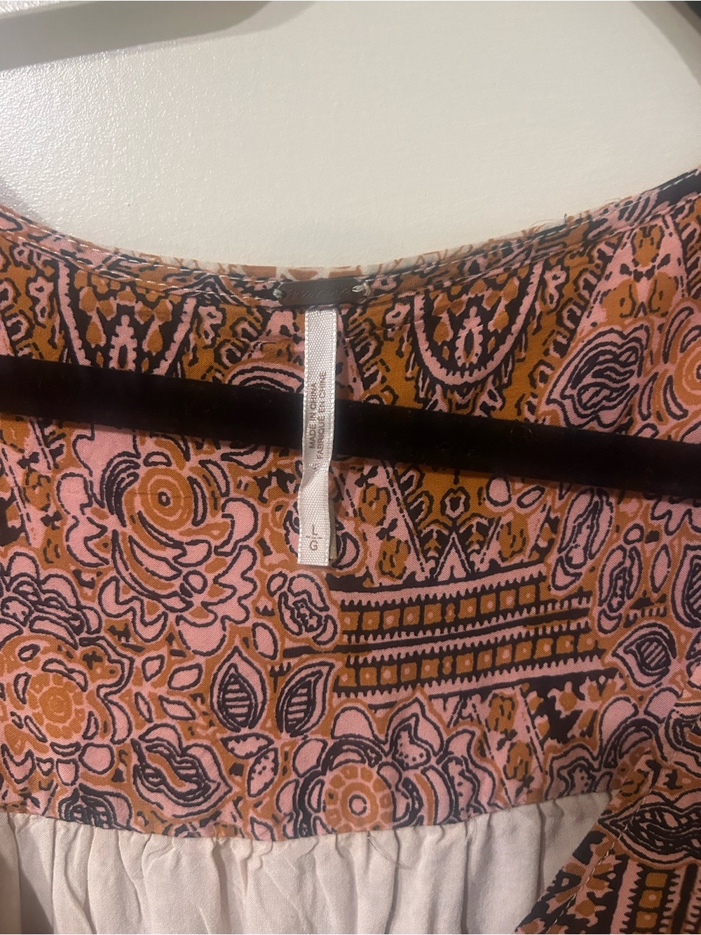 Free People Boho Paisley Maxi Dress in Beige, Brown and Rust - Picture 4 of 6